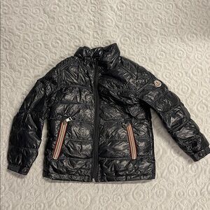 MONCLER TODDLER BOYS BLACK PUFFER 90% DOWN & 10% FEATHER SKI JACKET NO HOOD 4T